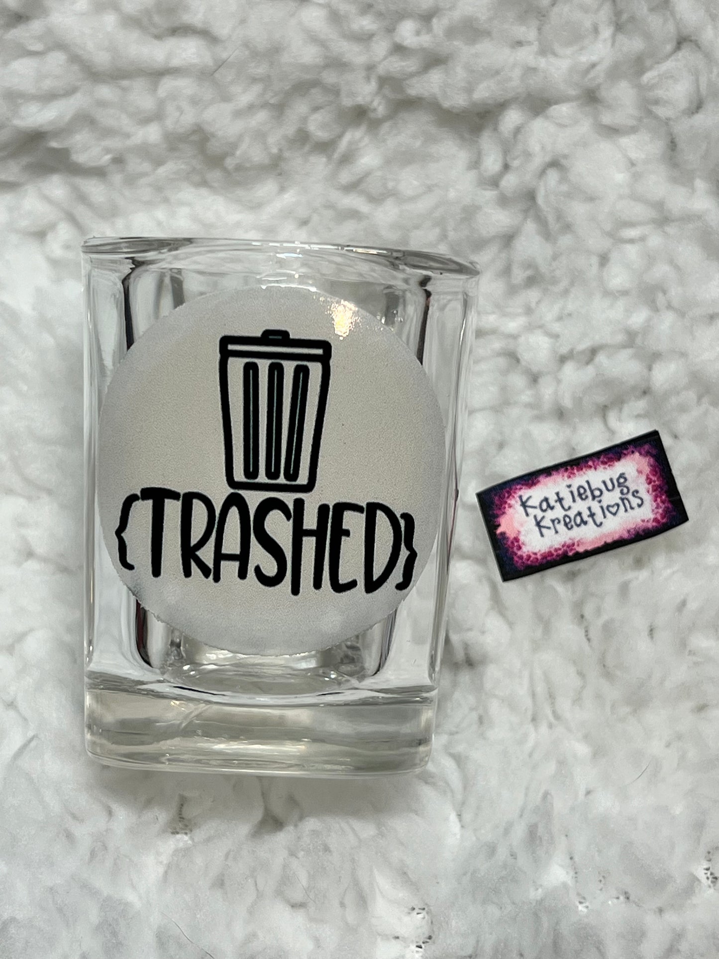 Trashed Shot Glass
